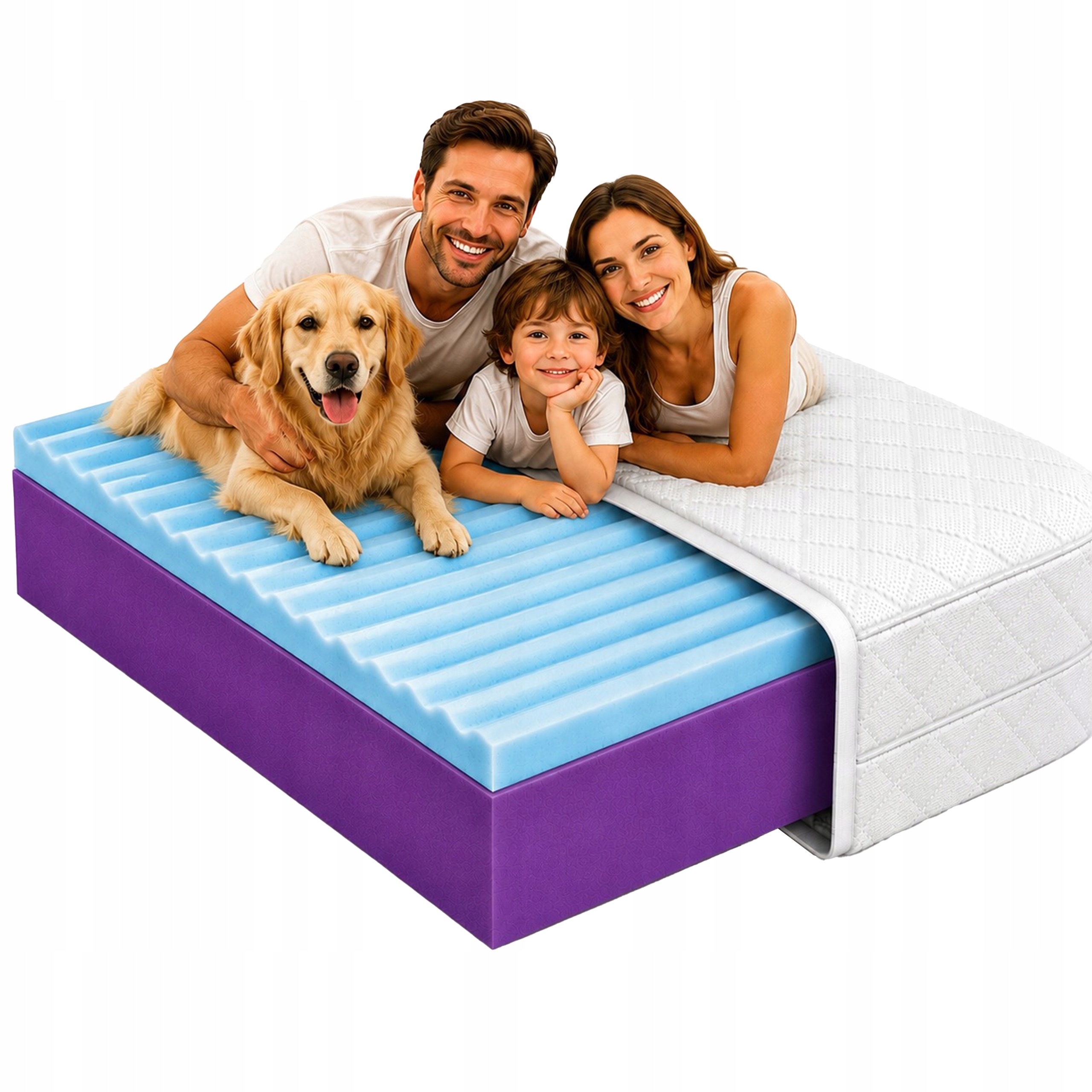 Materac 100x170 ortopedyczny pianka masująca 15cm masujący terapeutyczny H3