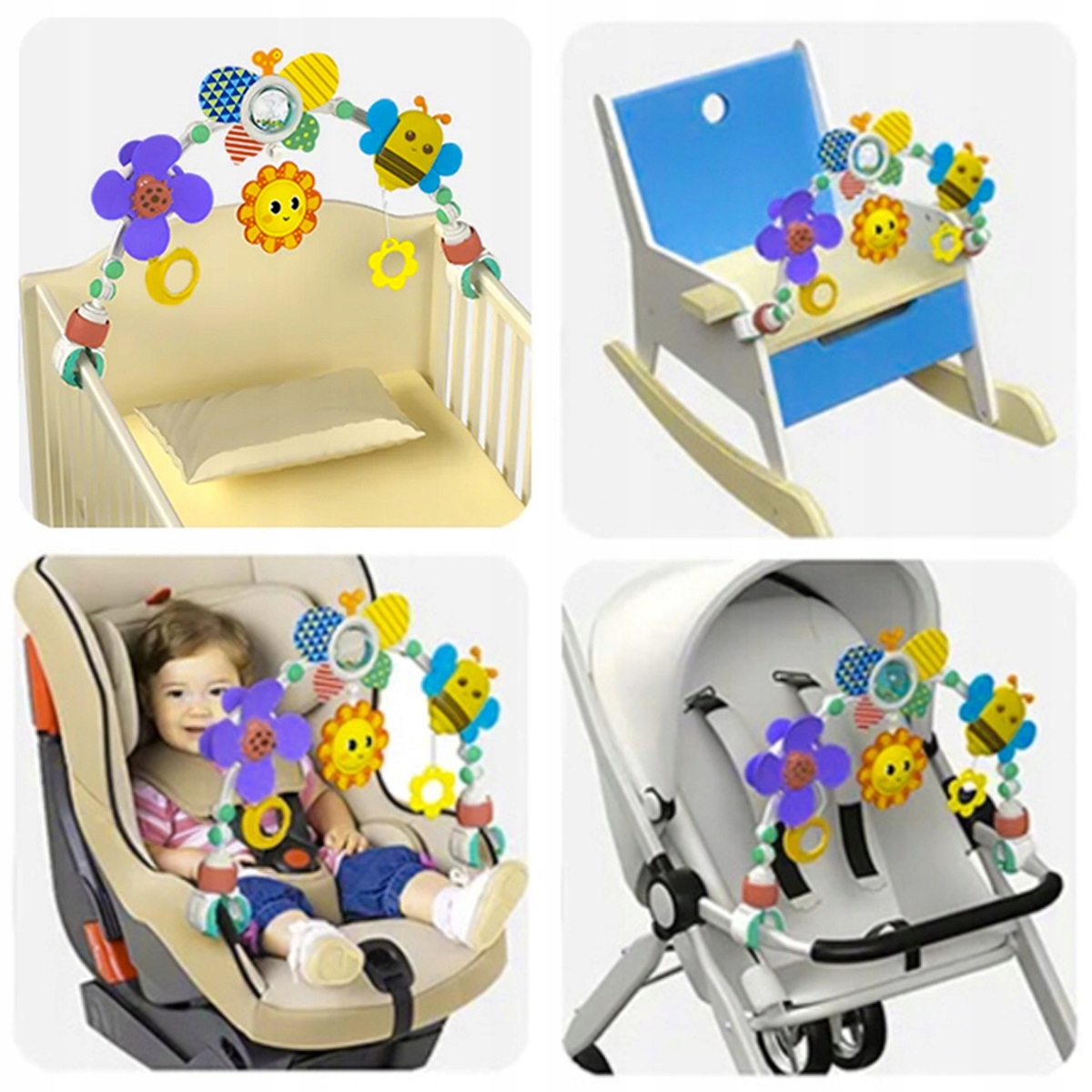 PAŁĄK Z ZABAWKAMI ZAWIESZKA ŁÓŻECZKO WÓZEK FOTELIK Płeć chłopcy dziewczynki