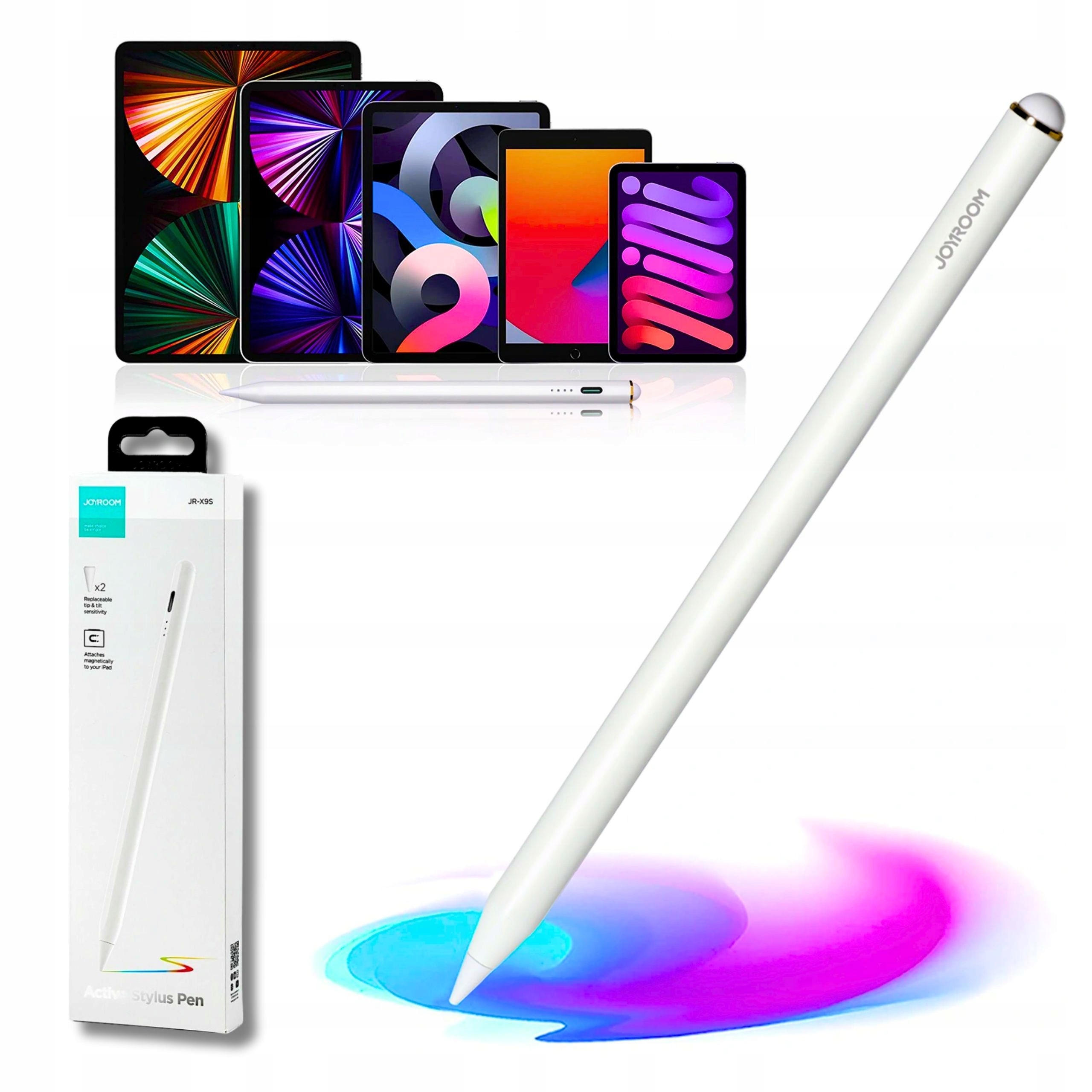 Dotykové Pero Pro Tablet Stylus Pen Aktivní S 2 Vyměnitelnými Koncovkami Kabel