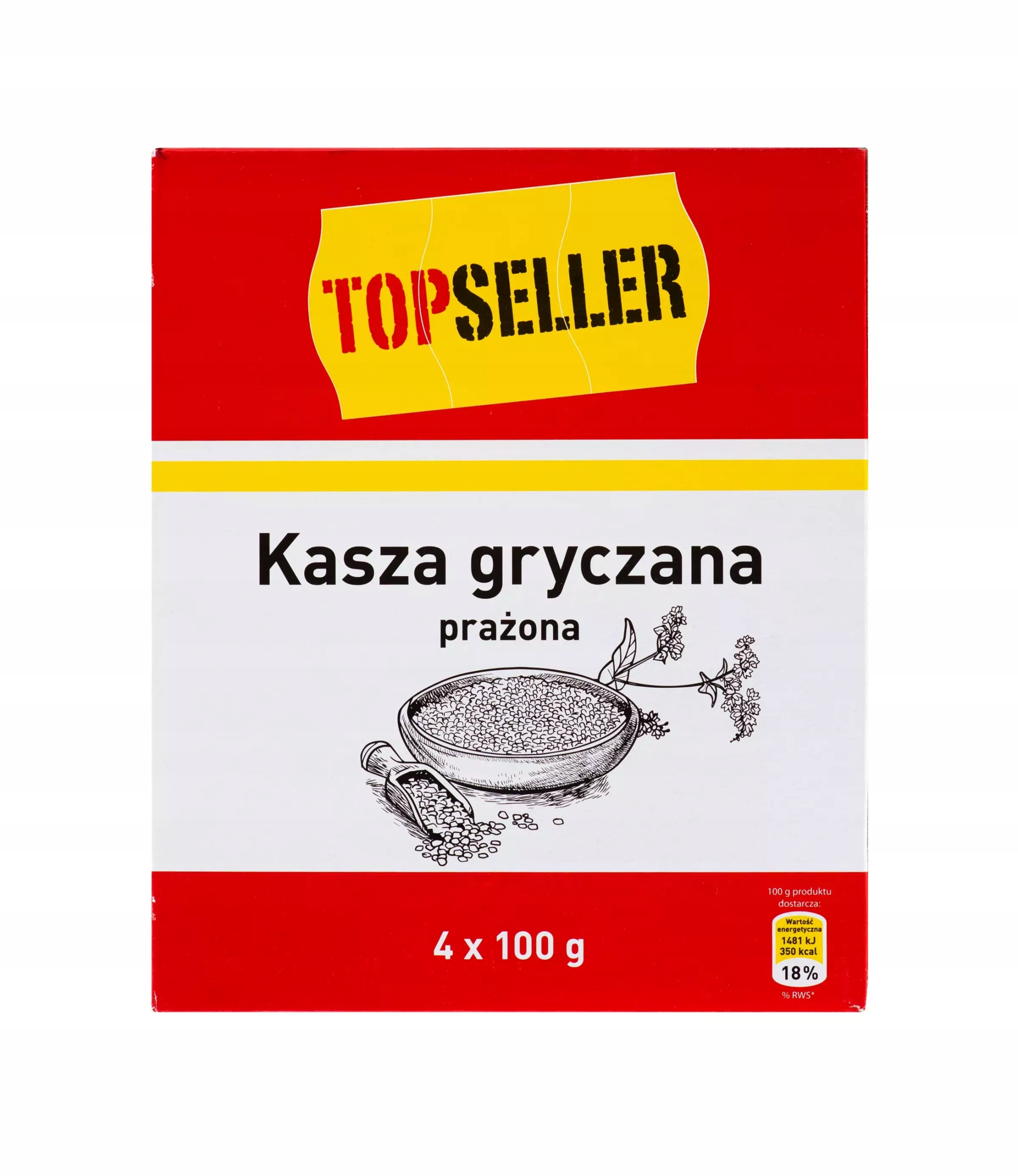 Topseller Pohanková kaše pražená 4x100 g