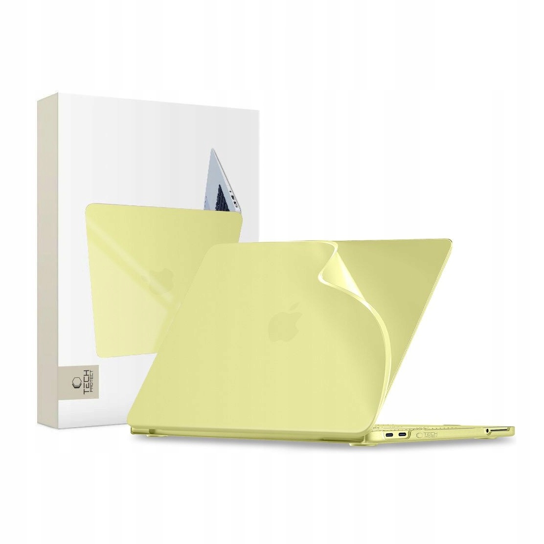 Etui do MacBook Neo 13 2026 Tech-Protect Softshell cytrynowy matowy