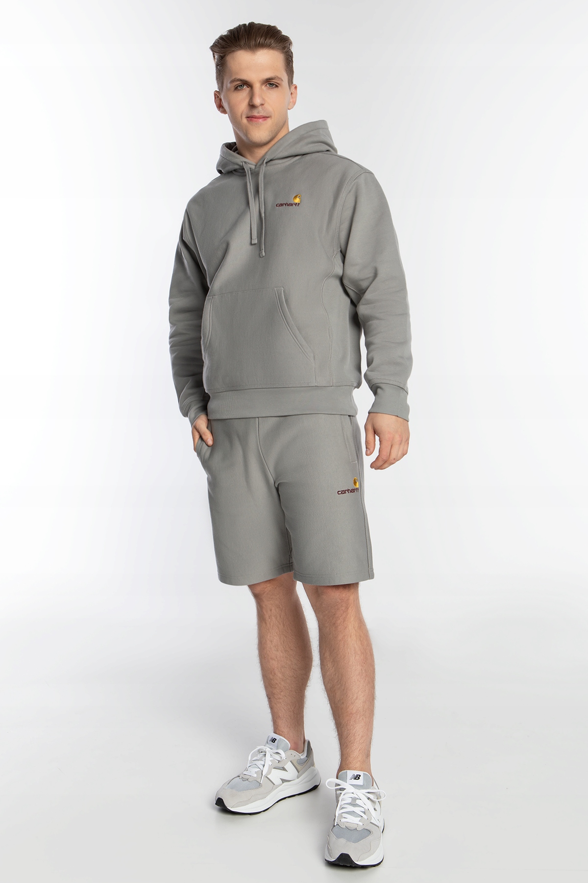 Kraťasy Carhartt Wip AmericanScript Sweat Short Marengo S