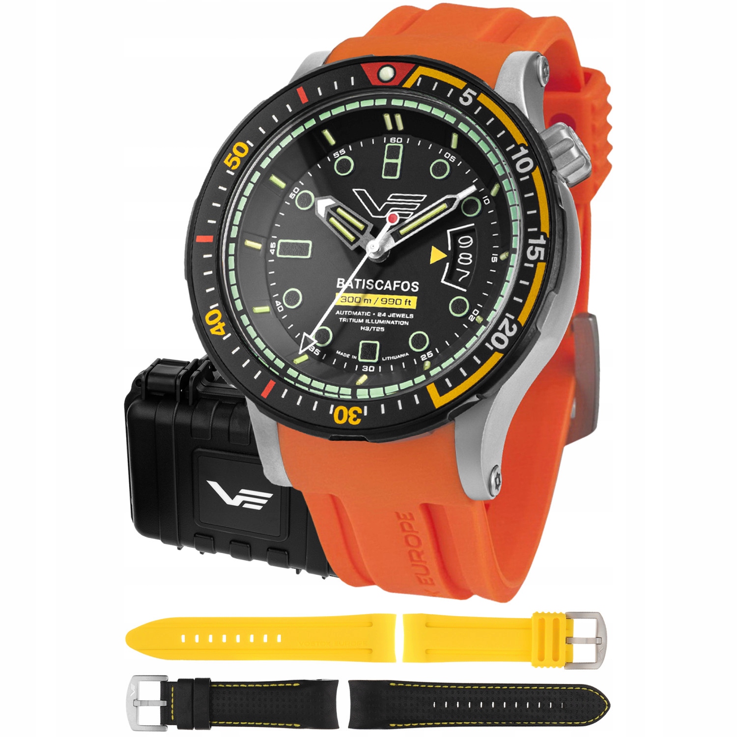 Pánské Hodinky Vostok Europe NH35A-511E767SO oranžové