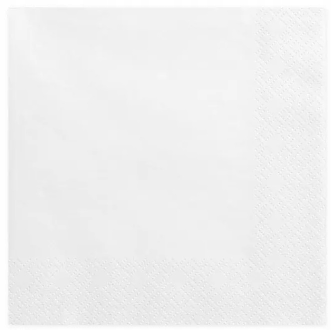 Serwetki papierowe Białe 20 sztuk