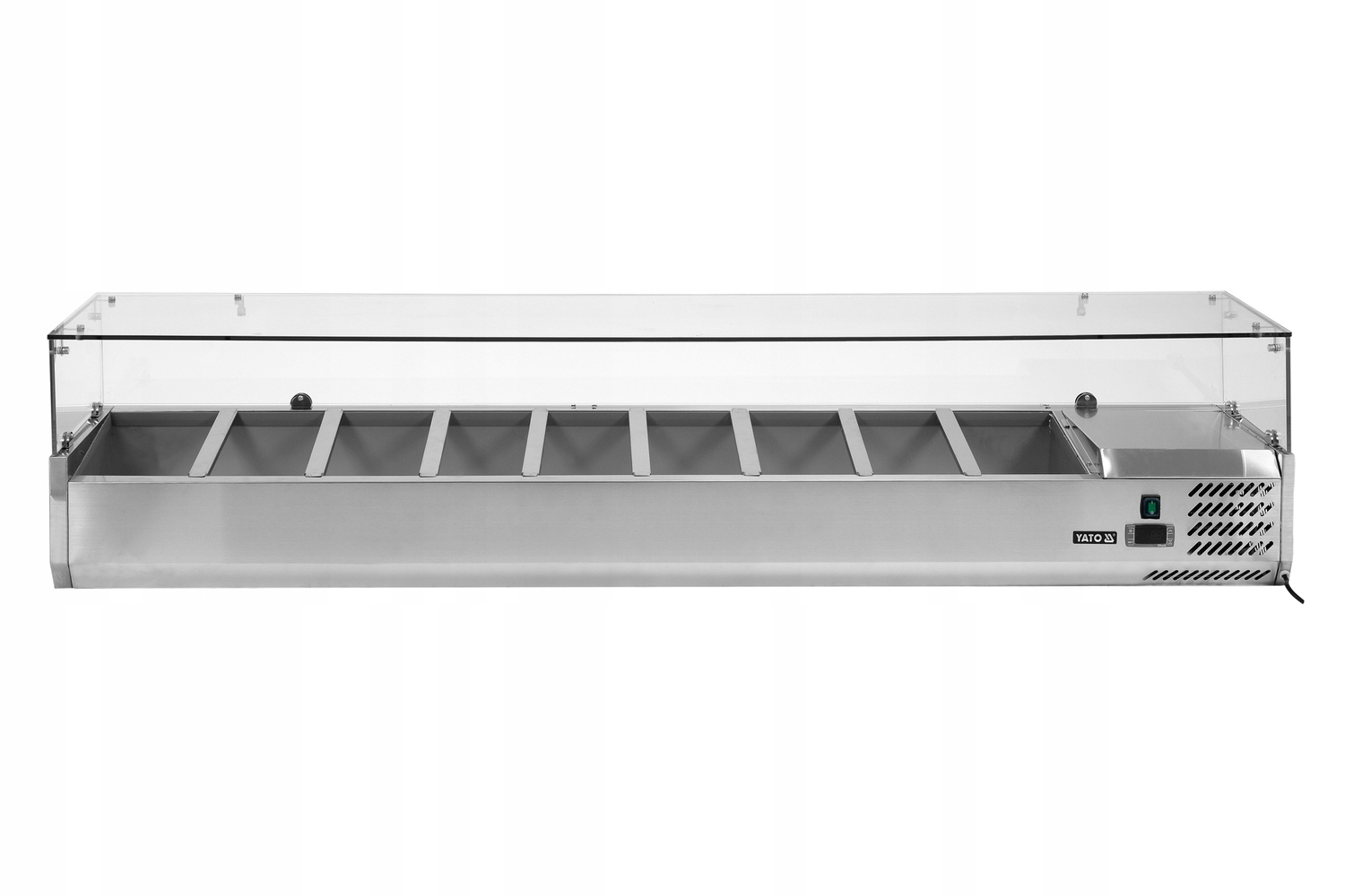 WITRYNA NADSTAWA CHŁODNICZA INOX 9 x GN 1/3 OSŁONA Kod producenta YG-05332