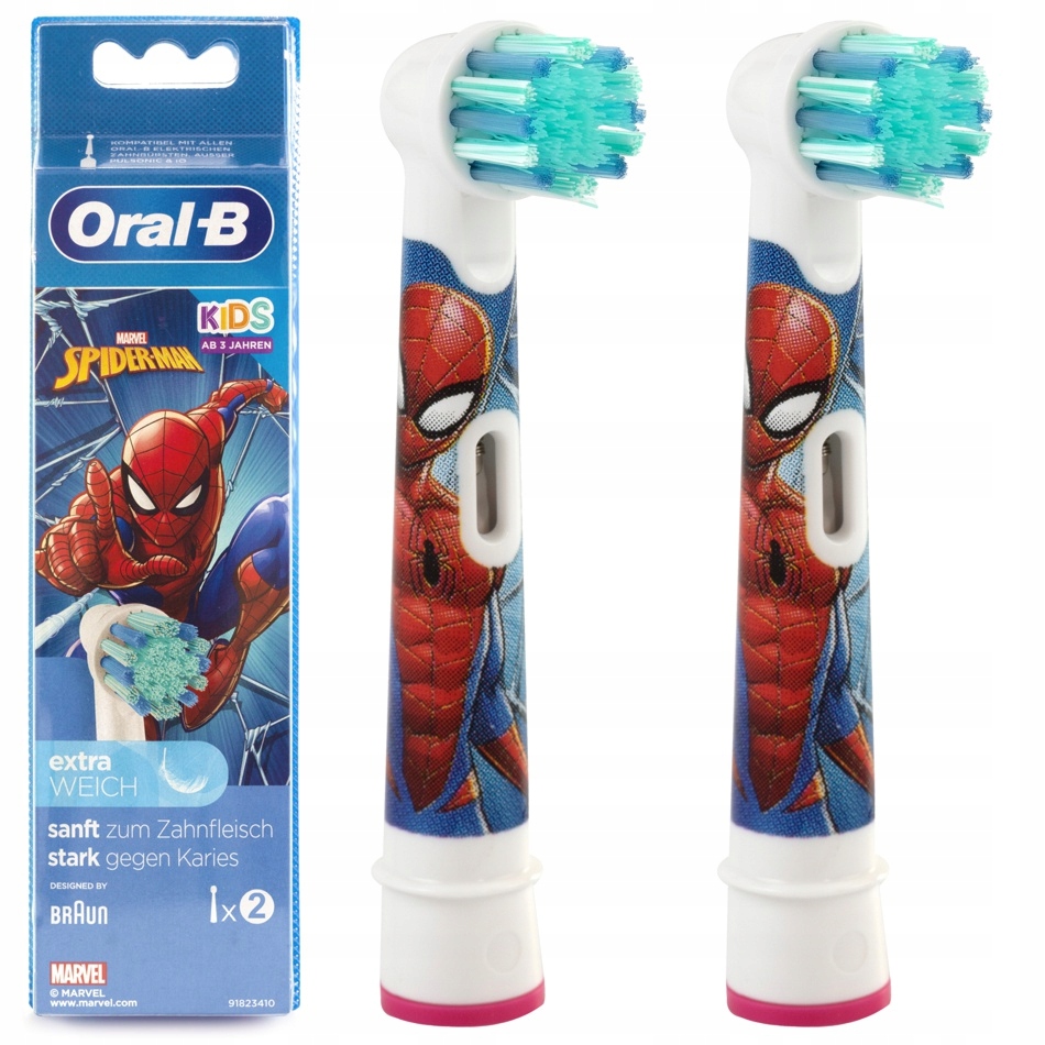 

2 x Końcówki Braun Oral-b Stages Spiderman Dzieci