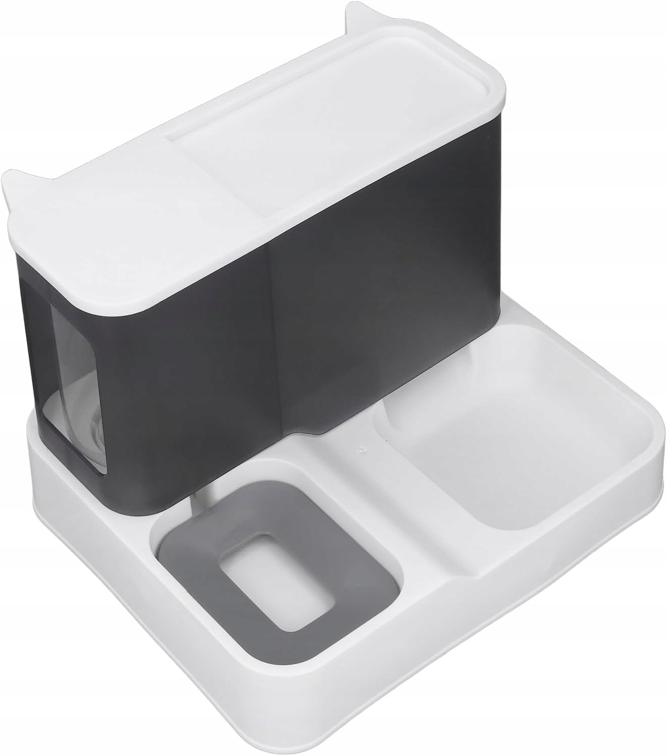 Automatický Podavač Krmiva Napáječka Miska Pro Kočky Psa 2 Zásobníky Distributor