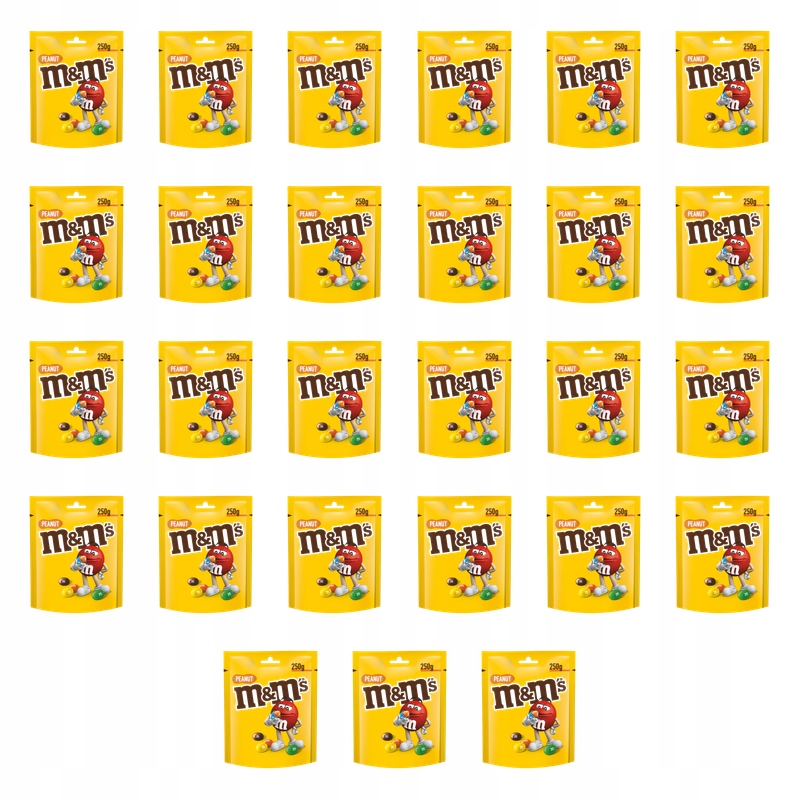 M&amp;M's Peanut dražé s oříšky 250 g X27