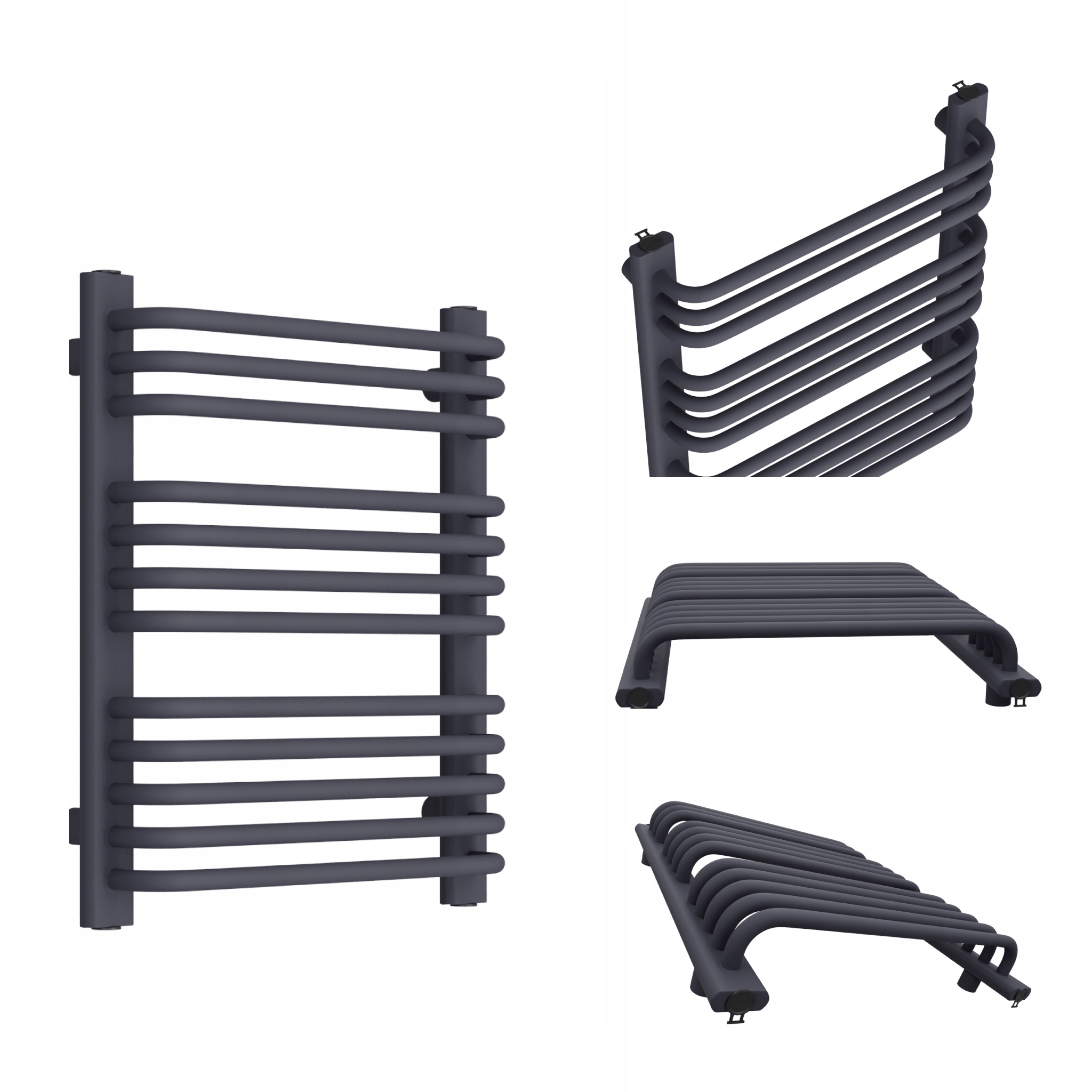 Koupelnový Radiátor Stella 940x450 Grafitový