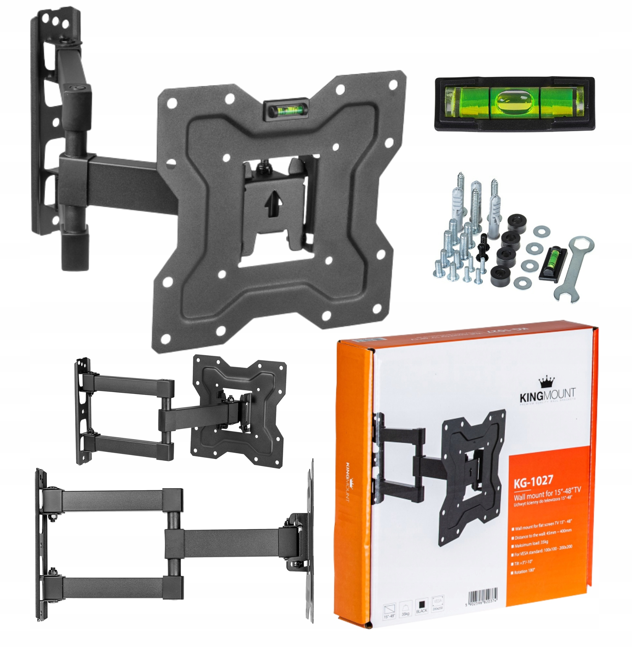 15-48 Wieszak Ścienny obrotowy uchwyt do monitora uchwyt do telewizora Model UNIWERSALNY Uchwyt do TV WIESZAK na TELEWIZOR 48 