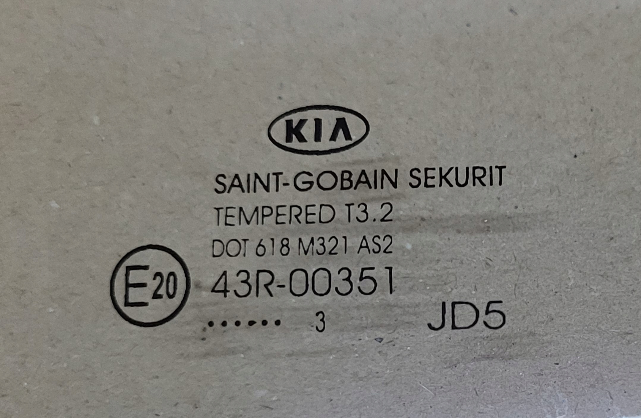window Z door AS2 right rear part rear KIA CEED II HB OE