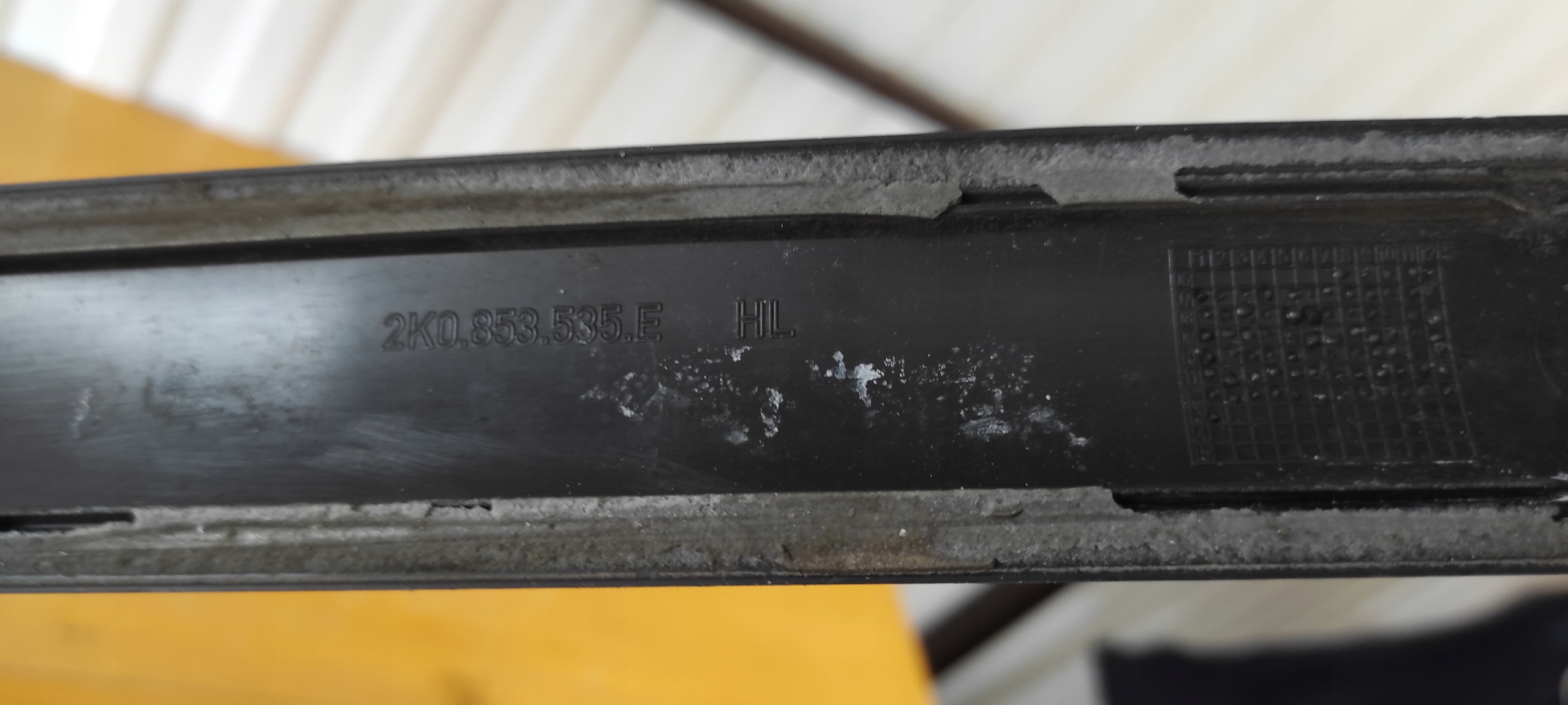 moulding side door left left rear part VOLKSWAGEN CADDY 04- 2K0853535E