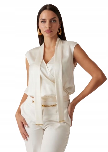 Marciano By Guess Krémová Halenka Se Zavazováním U Výstřihu 40 Gnp