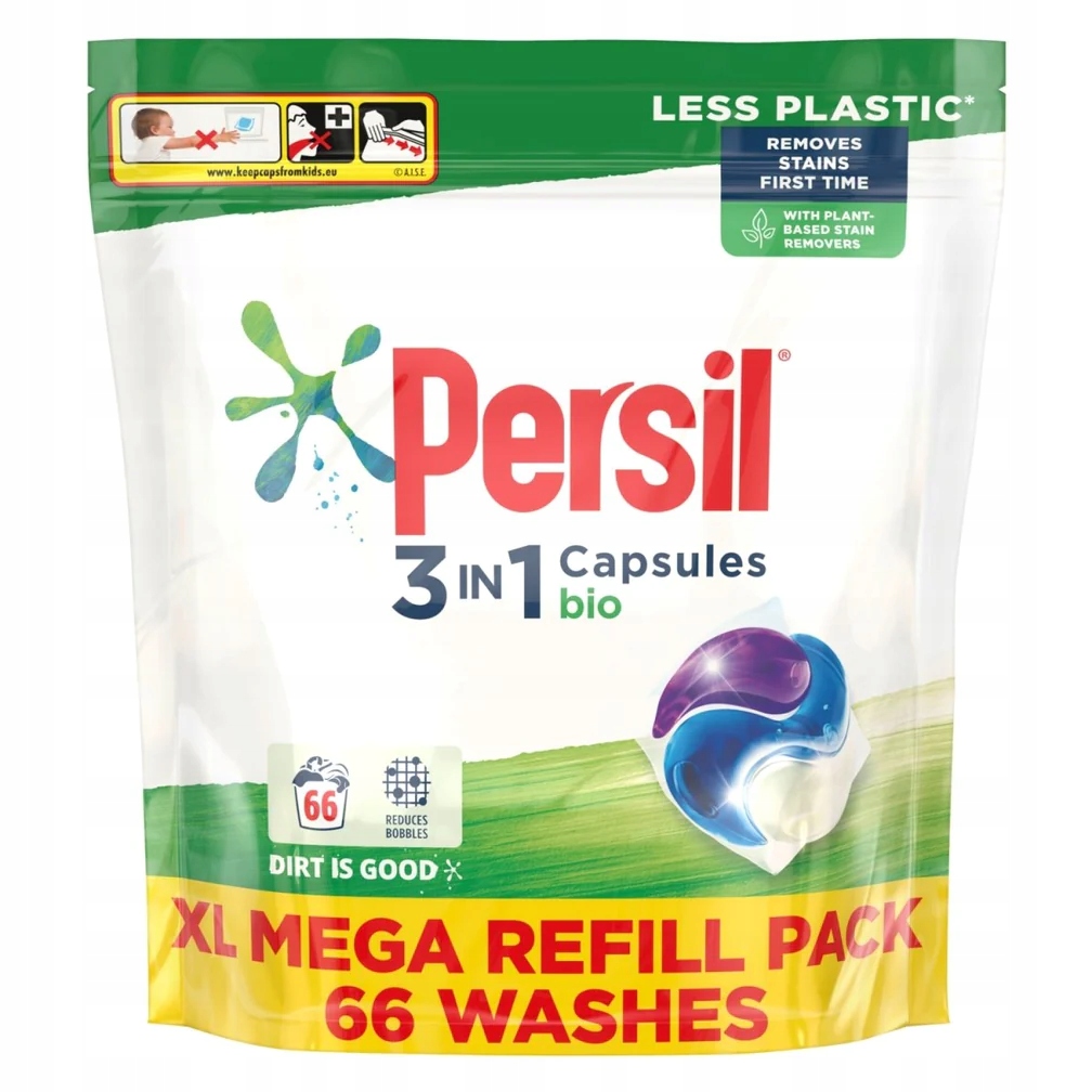 Levně Persil kapsle Bio 66W