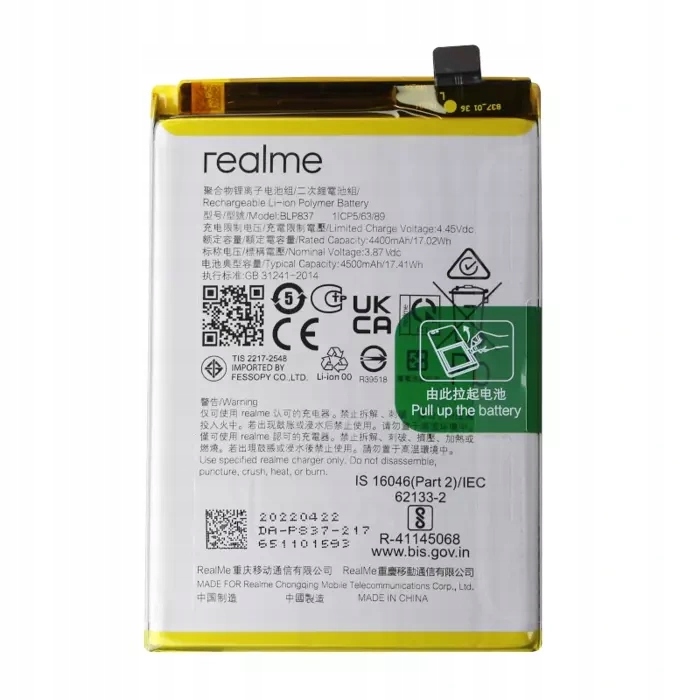 Baterie Akumulátor Realme 8 Pro 9 Pro Plus 5G 4500 mAh Nová Originální