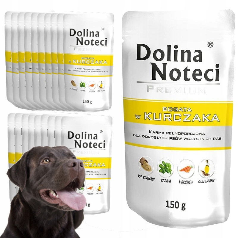 Levně Dolina Noteci Vlhké Krmivo Pro Psy Kuře 20X150G