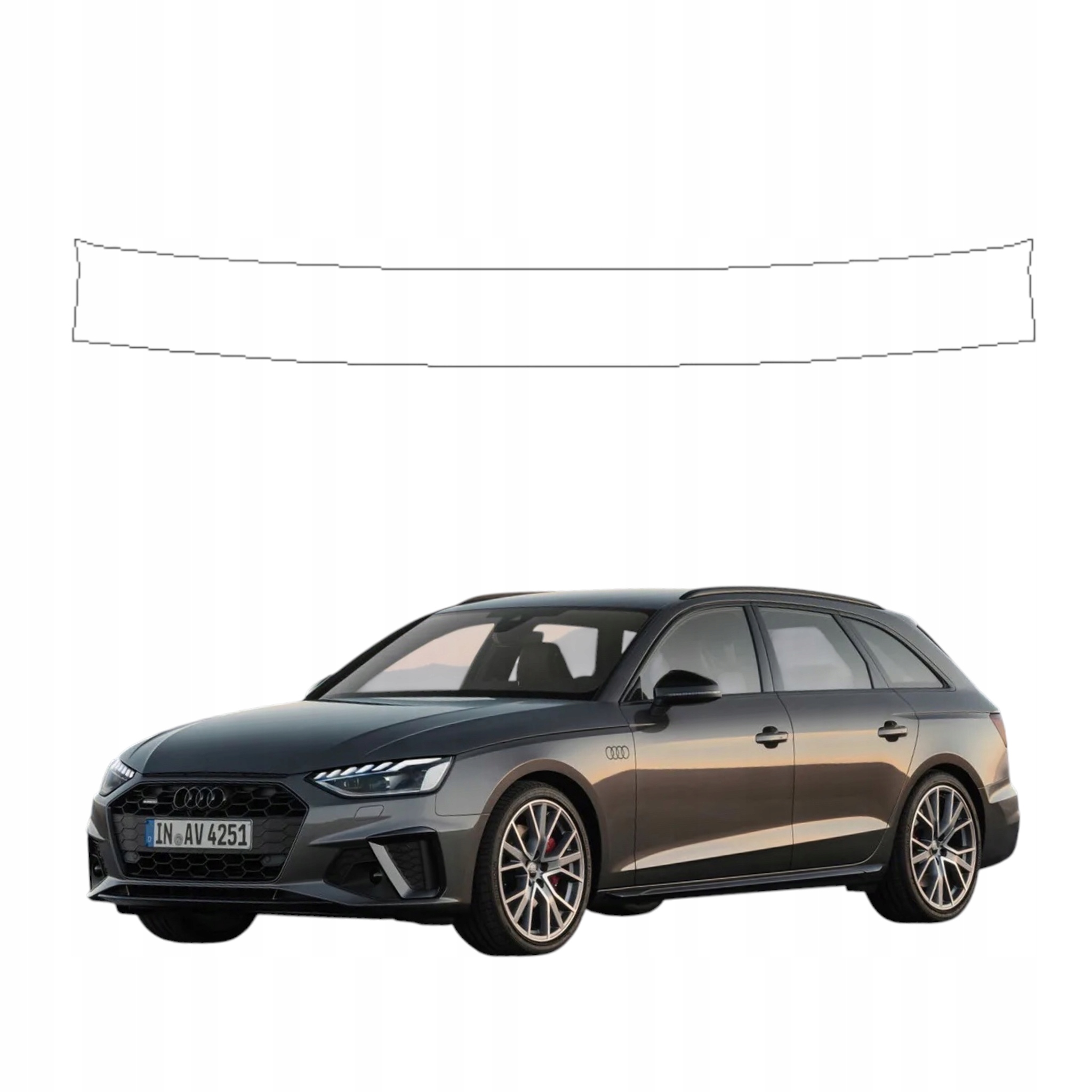 Folia Ochronna Ppf Bezbarwna na próg załadunkowy do Audi A4/S4/RS4 B9/9.5