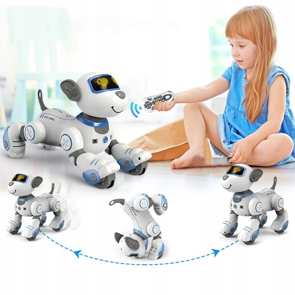 Zdalnie Sterowany Robot Pies Zabawka Dotykowy Robot Pies RC Tańczący Pies Rodzaj do programowania i kodowania