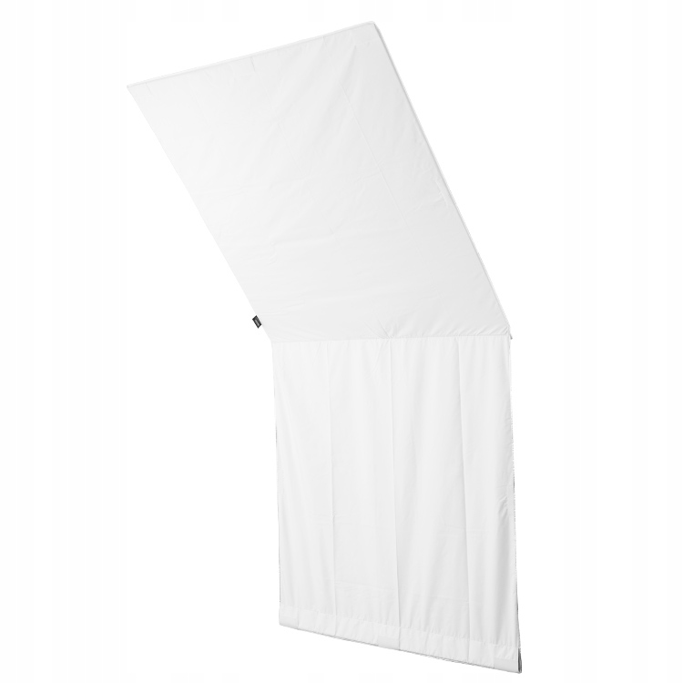 Studiová vlajka Aurora 122 x 122 cm stříbrná/bílá