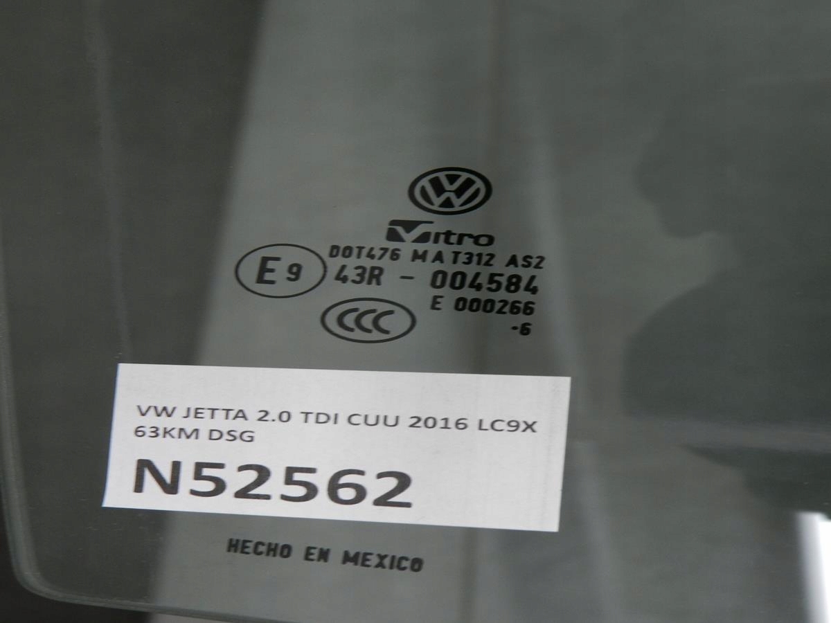 VW JETTA 5C window right rear part 2016