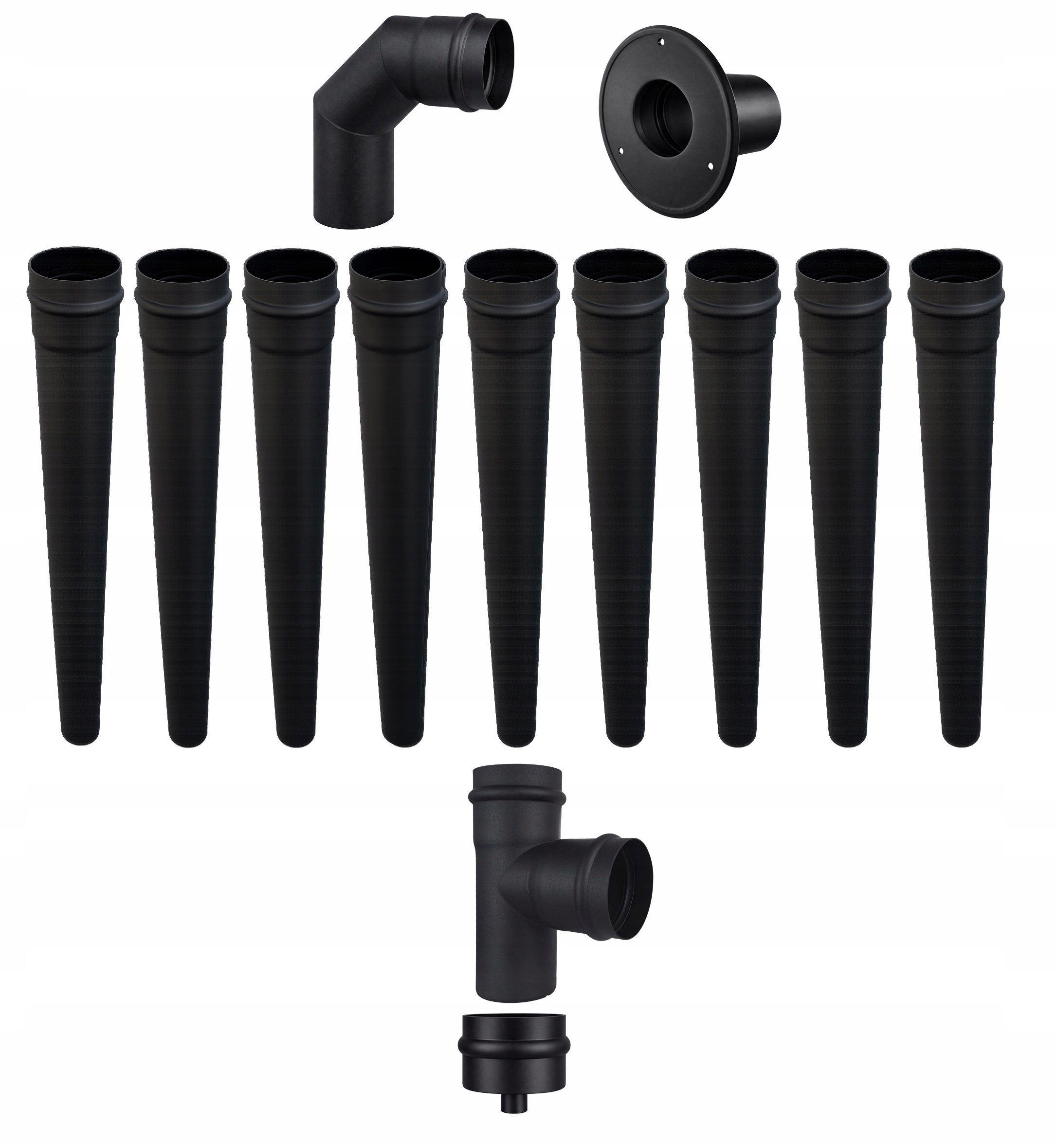 Komínový Set Darco Pro Peletová Kamna Pelet Fi 80 9 M, Komínový Set