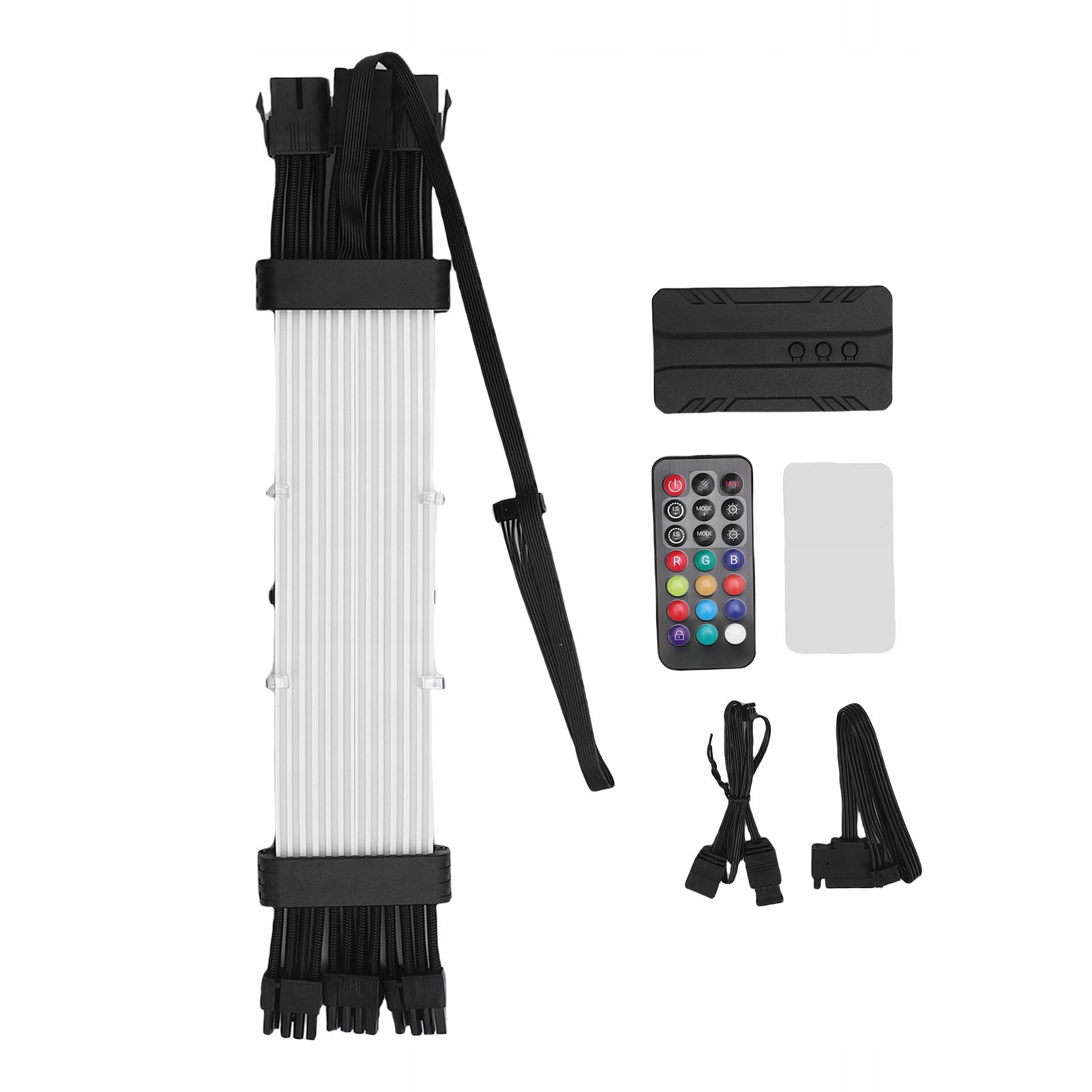 Argb PSU kabel Elastyczne GPU Zasilacz przedłużanie Paski LED do 76