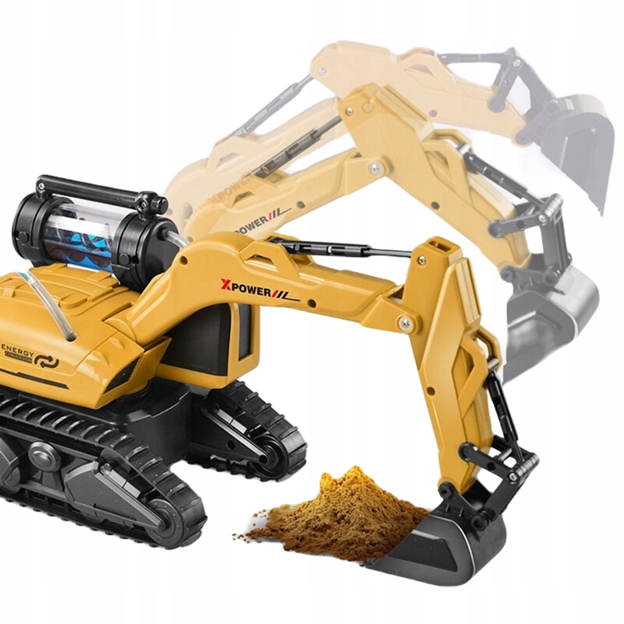 

Duża XL Koparka Zdalnie Sterowana Hydrauliczna Led