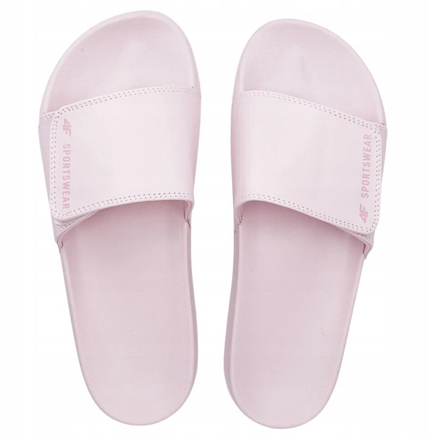 KLAPKI DAMSKIE 4F NA PLAŻE BASEN PO DOMU GUMOWE PIANKOWE ZAPINANE NA RZEP Model 4FMM00FFLIF031A-56S