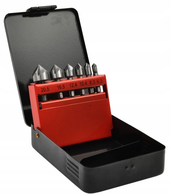 

Pogłębiacze Stożkowe Do Metalu 6,3-20,5mm. 6szt