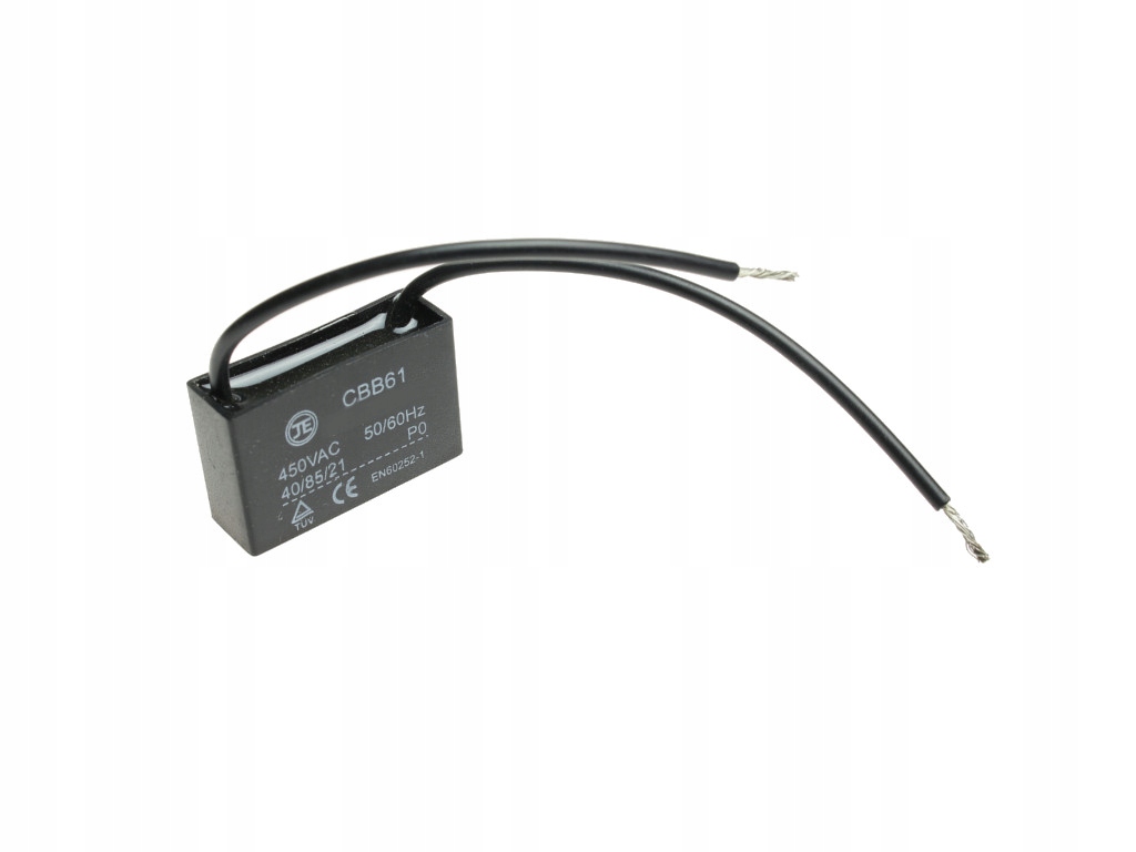 KONDENSATOR SILNIKOWY 1UF/450VAC Z PRZEWODAMI Kod producenta 1uF/450