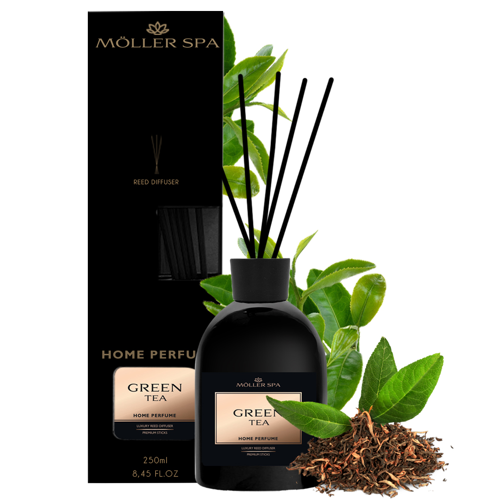 Levně Vůně Do Domácnosti Tyčinky Zelený Čaj Osvěžovač 250 ml Velká Objem