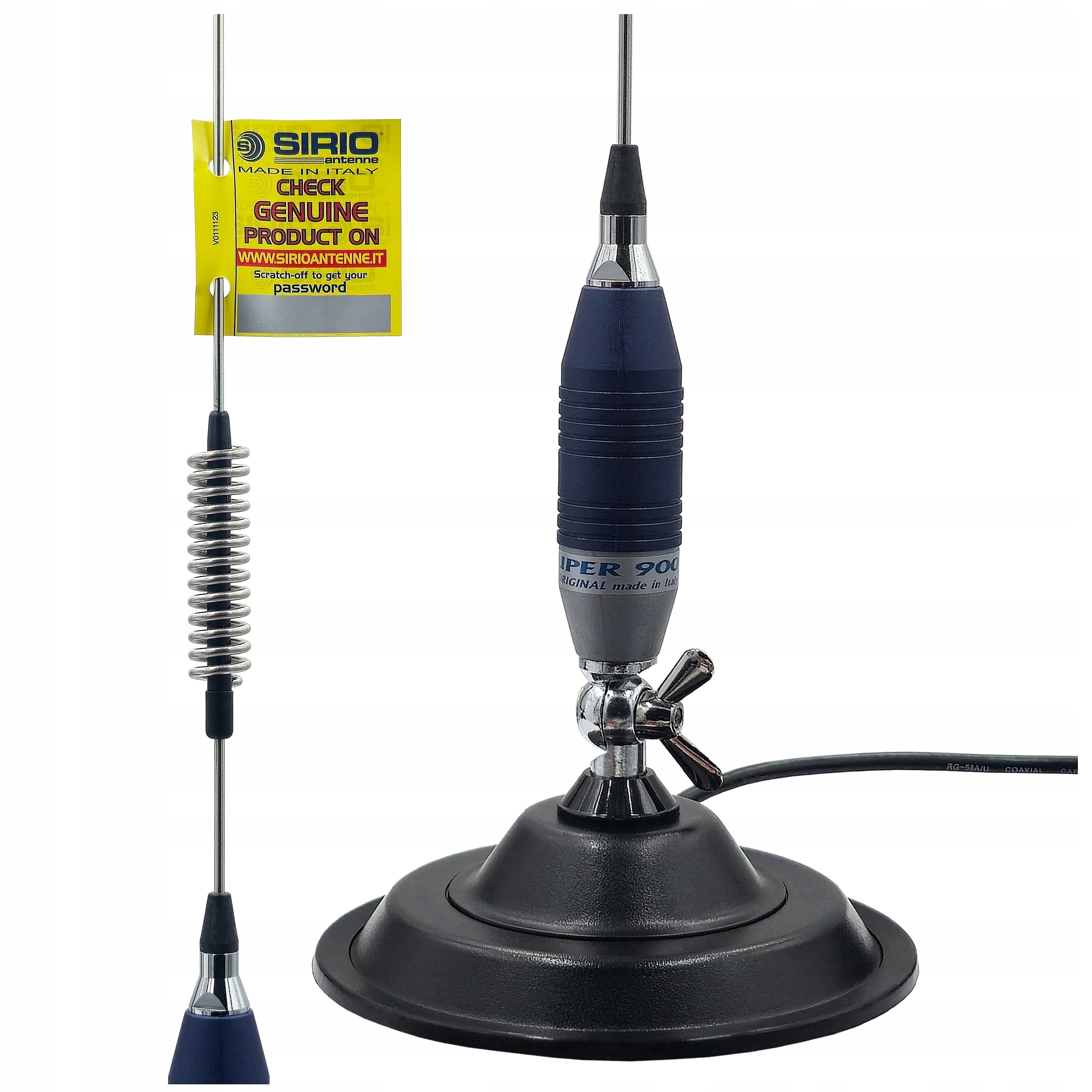 Aatena Cb Sirio 900MAG 80 cm s magnetickou základnou 14,5 cm
