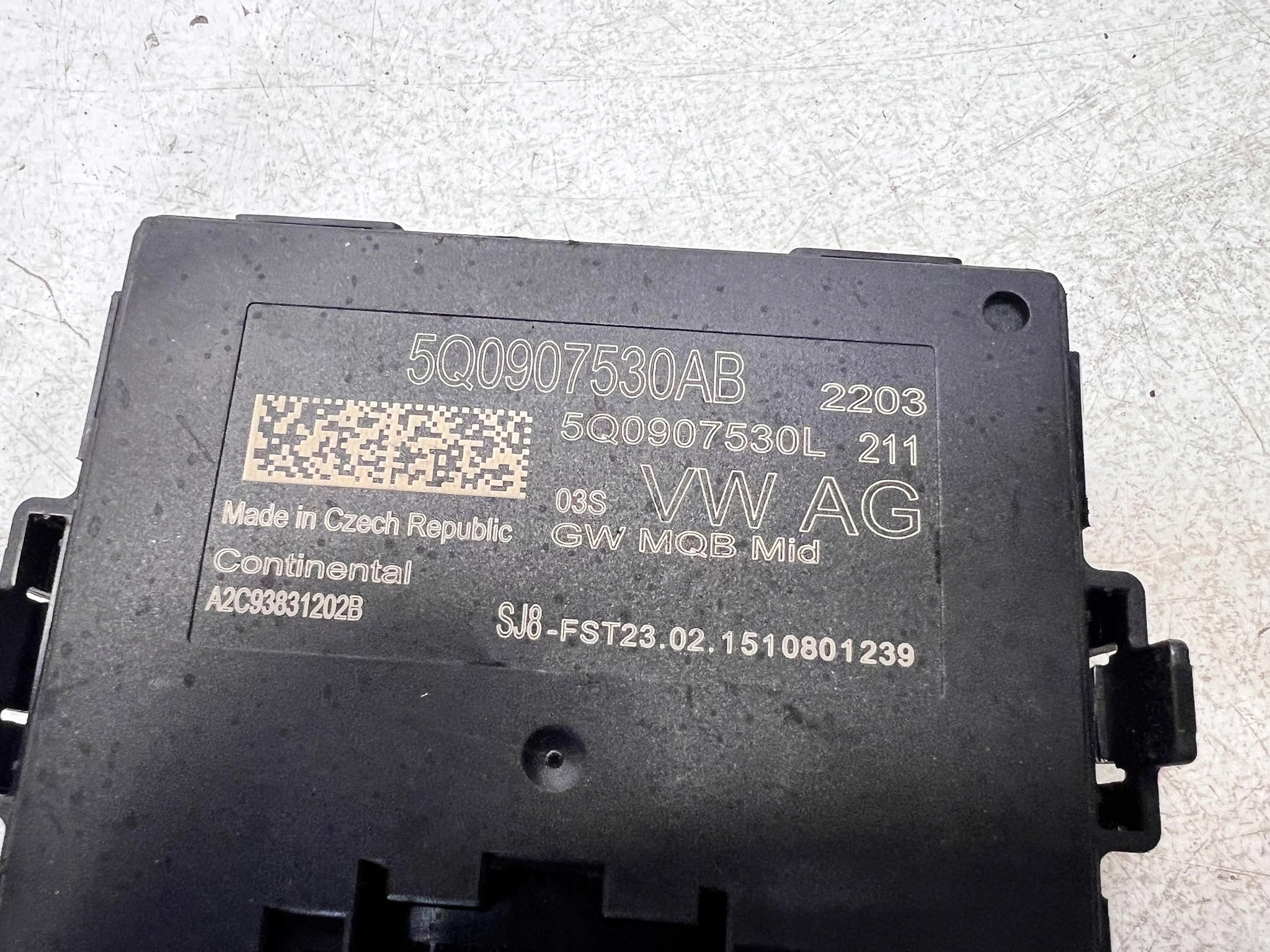 module control unit GATEWAY AUDI A3 8V 5Q0907530AB