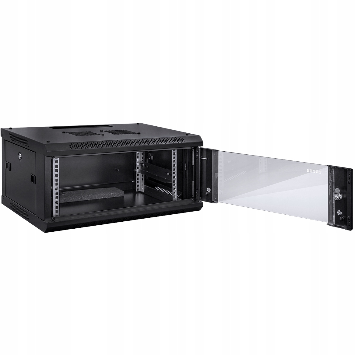 Szafa Rack Wisząca Lan 19'' 6U 450mm Serwerowa Rackowa Czarna Box