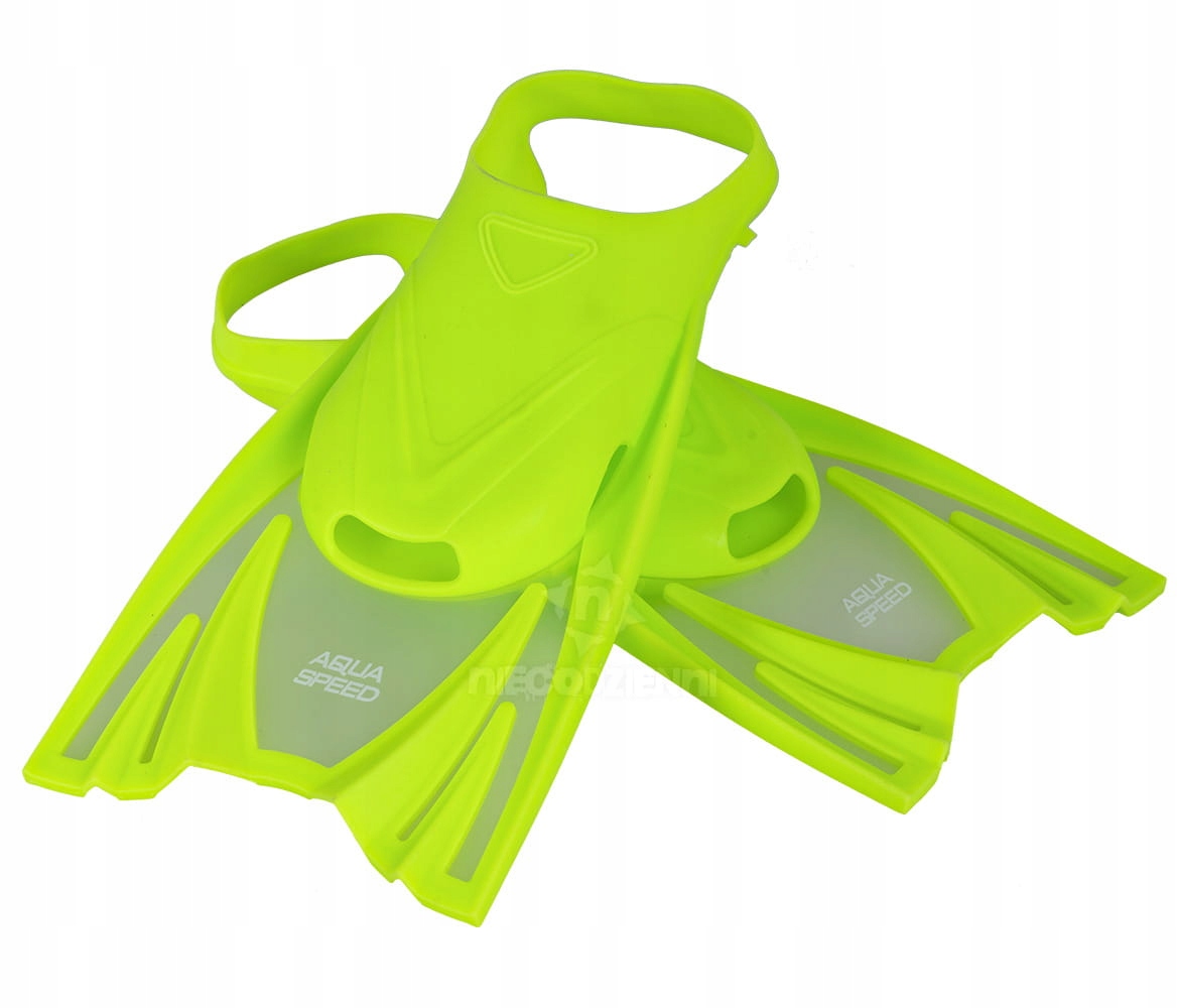 Płetwy dla dzieci do pływania snorkelingu Aquaspeed Frog seledynowe r 25-29