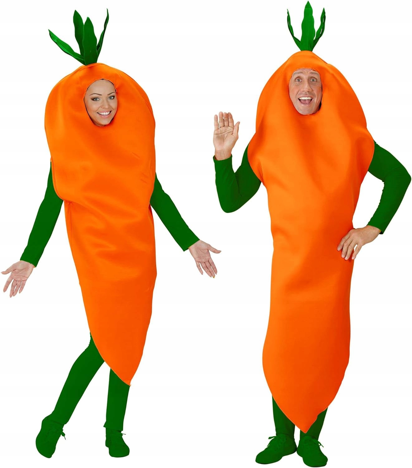 Kostým Mrkev Na Halloween Převlek Zelenina Oranžová M/L