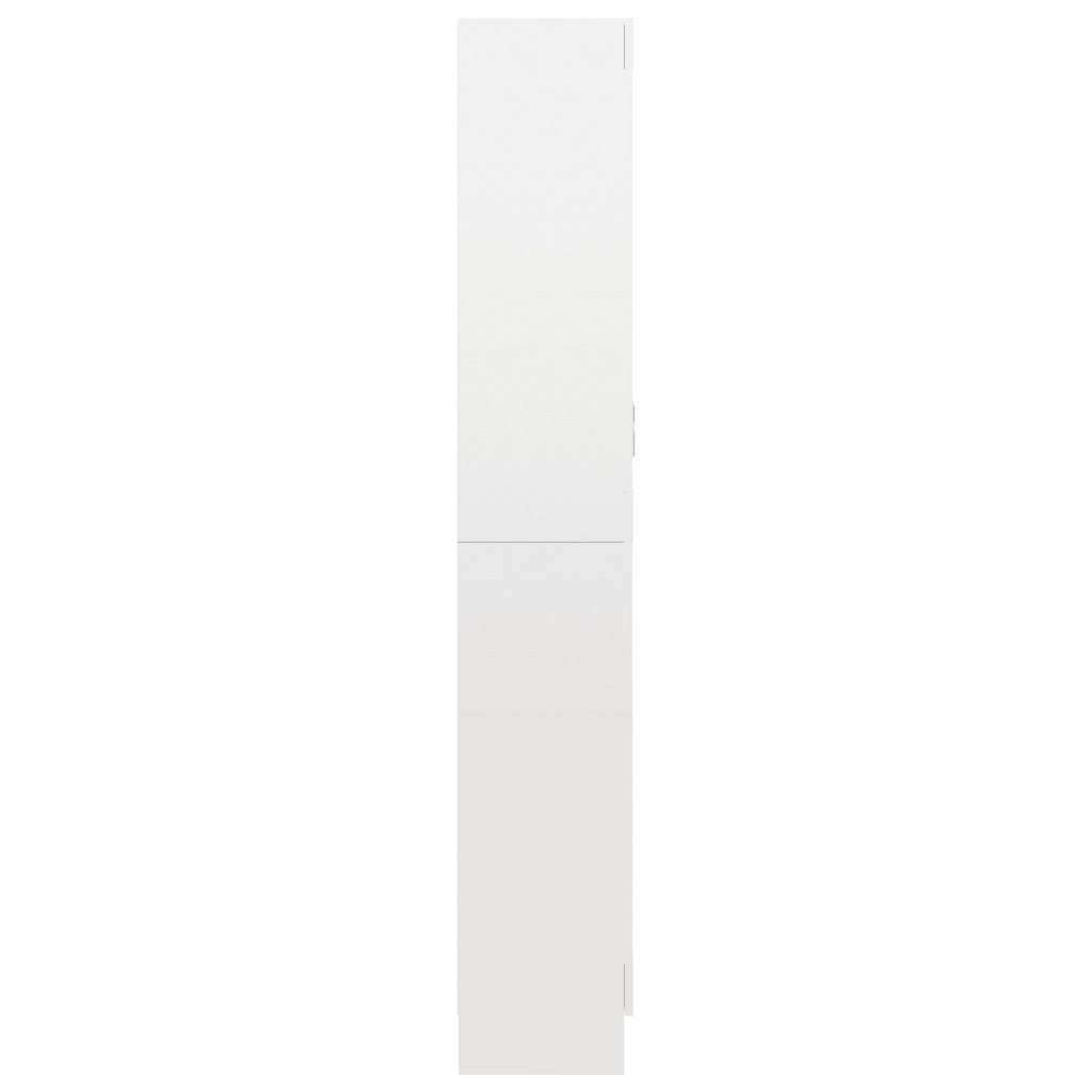 Witryna, wysoki połysk, biała, 82,5x30,5x185,5 cm, Kolekcja inna kolekcja