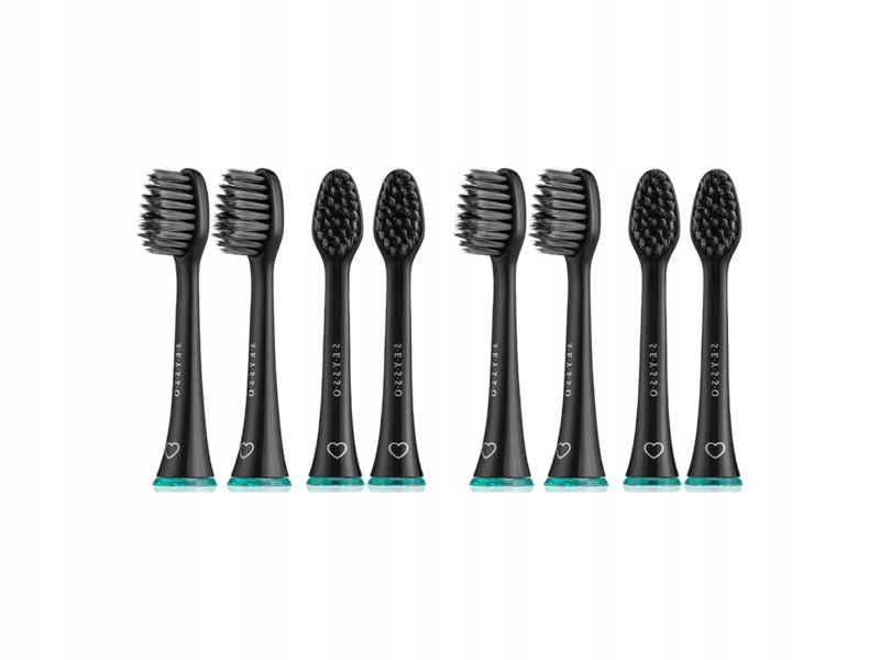 Końcówka szczoteczki Seysso Antibacterial Carbon (2x4 szt.)
