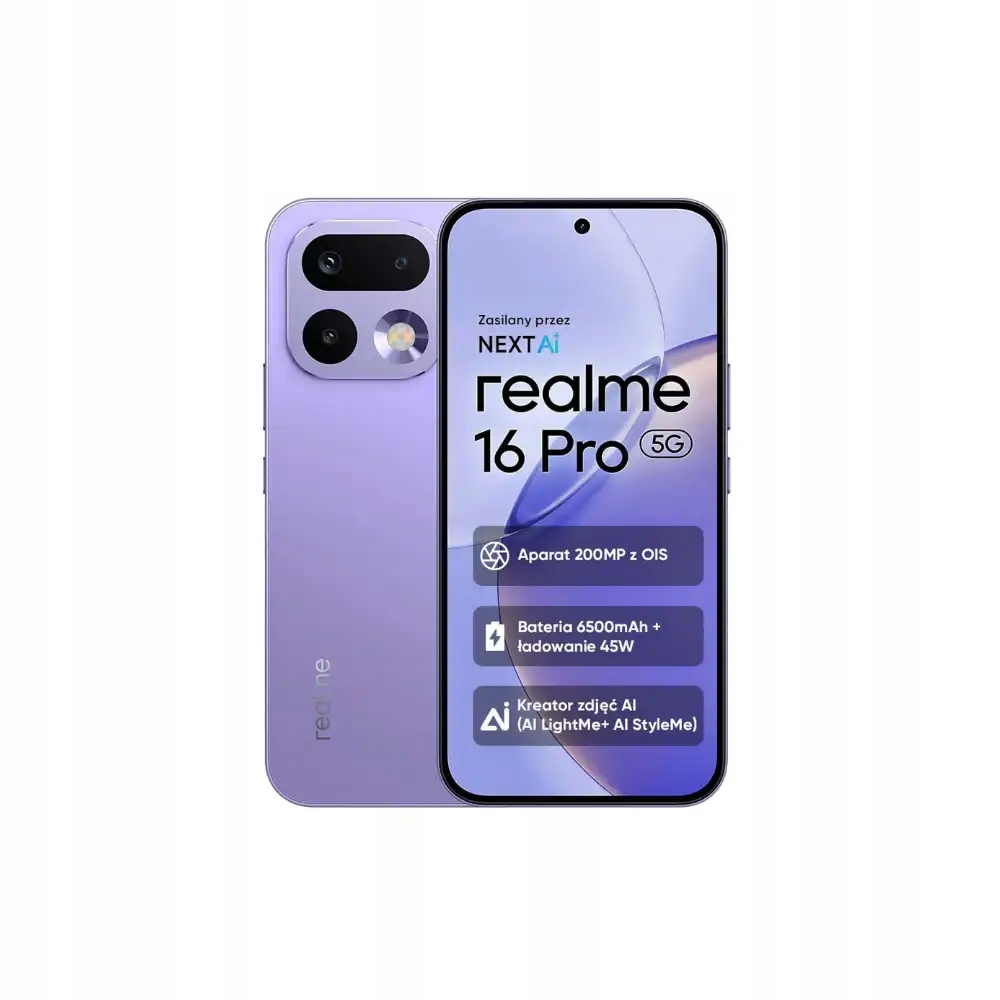 Smartfón realme 16 Pro 5G 8/512GB Orchid Purple Ois 200 Mpix