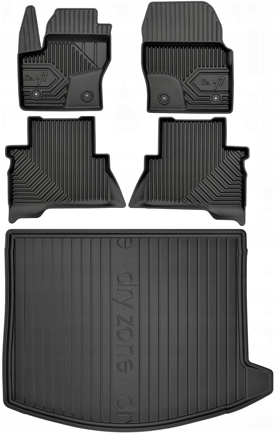 Ford Escape MK3 (2013-) Dywaniki Korytkowe Mata Bagażnika Zestaw