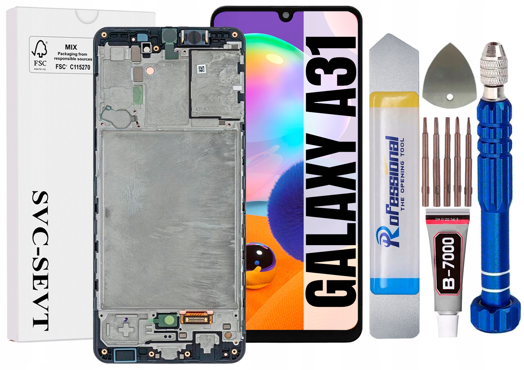 Displej Pro Samsung Galaxy A31 A315 Originální LCD Displej Rámeček