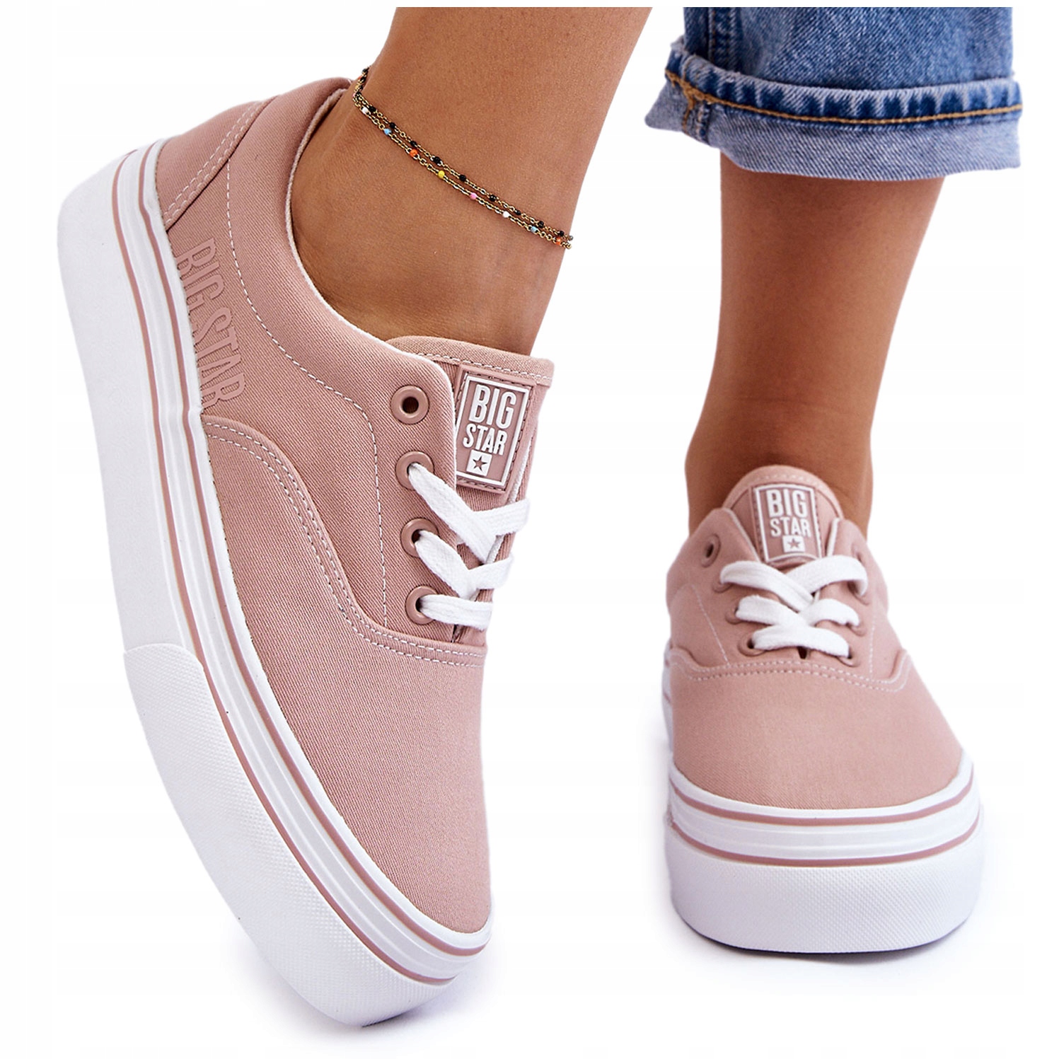 

Damskie Tenisówki Big Star LL274229 Różowe 39