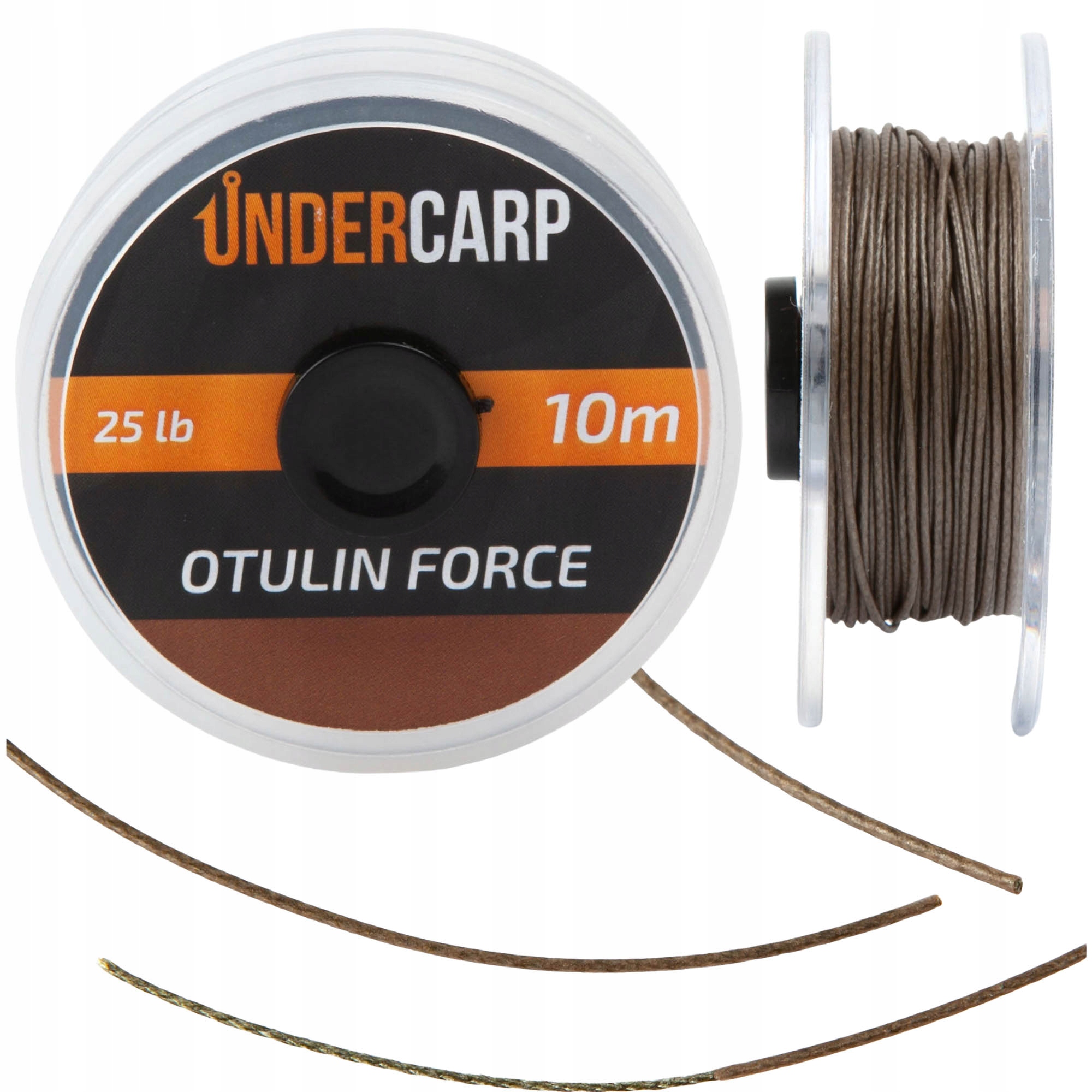 Plecionka Przyponowa W Otulinie UnderCarp 10m 25lb Otulin Force Brązowa