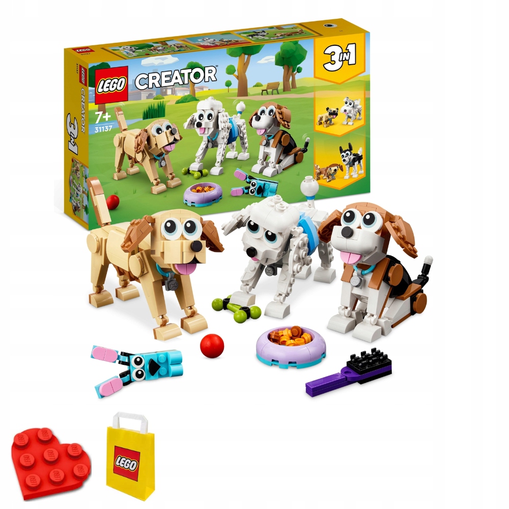 Lego Creator 3v1 31137 Roztomilí psi