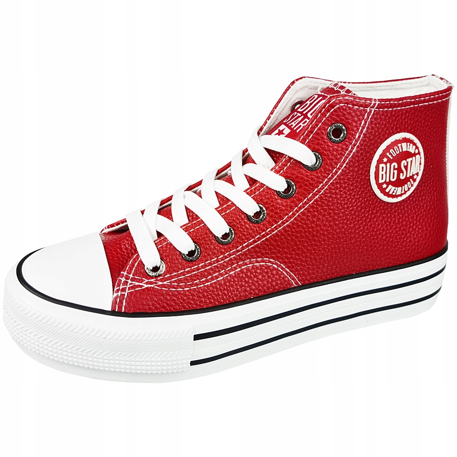 

Trampki Big Star czerwone ekoskóra GG274014 39