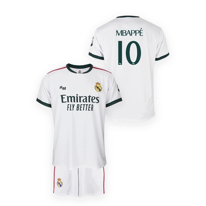 Zestaw koszulek dziecięcych Realu Madrytu 2026/27, replika Mbappé 10