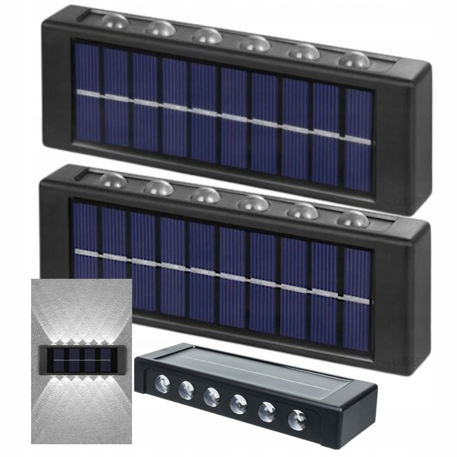 2x Solární lampa Solární Led venkovní zahradní dekorativní lampa