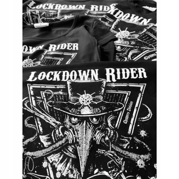KOSZULKA T-SHIRT DAMSKA LOCKDOWN RIDER BAWEŁNA r.M Producent inny