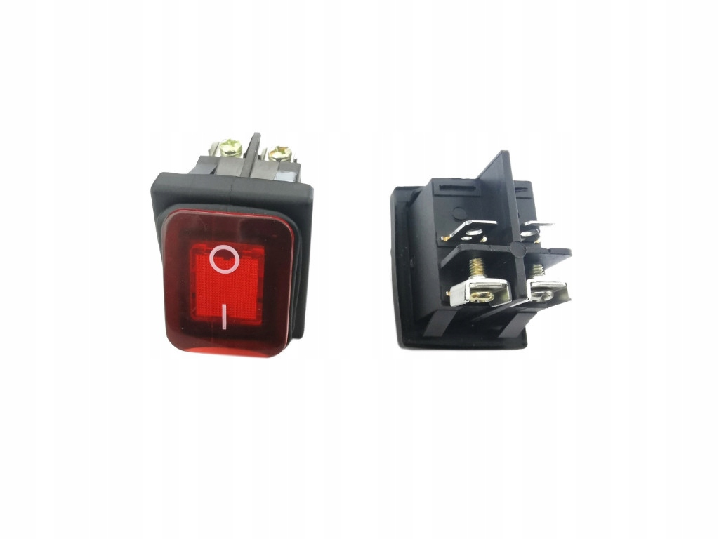 Włącznik hermetyczny IP65 KCD4S2-R on-off czerwon