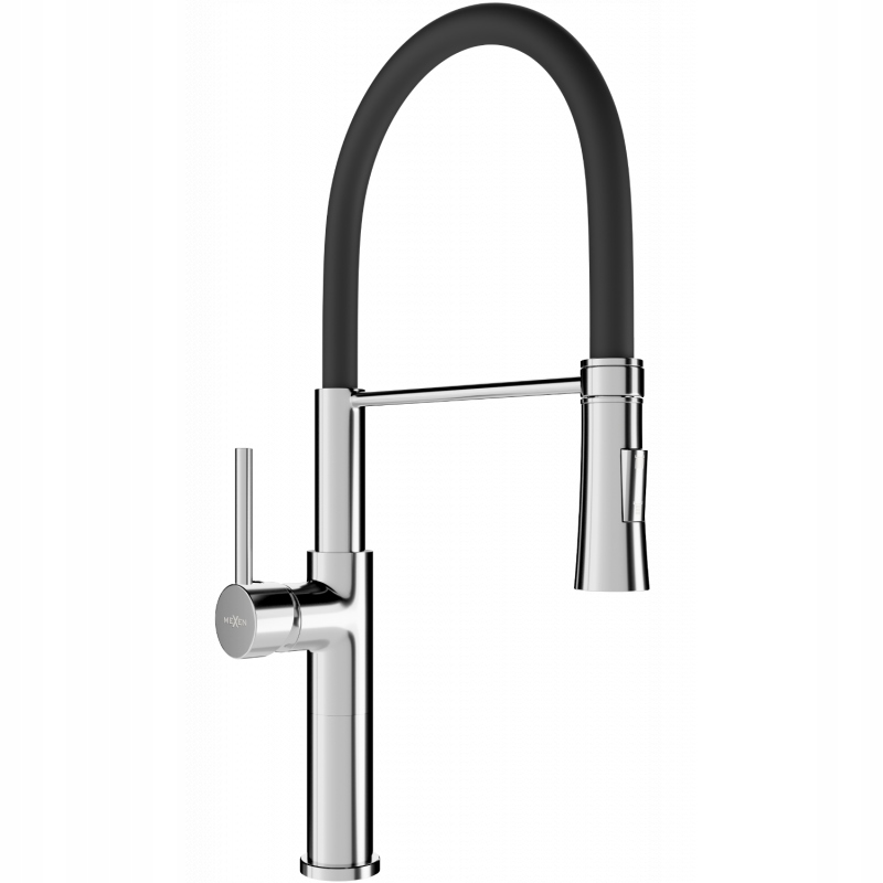 Mexen Dina kuchynská batéria, chrómová/čierna 672701-07